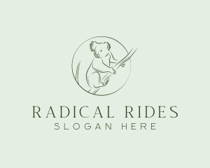 Koala Tree Drawing logo design