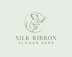 Koala Tree Drawing logo design