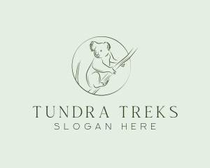 Koala Tree Drawing logo design