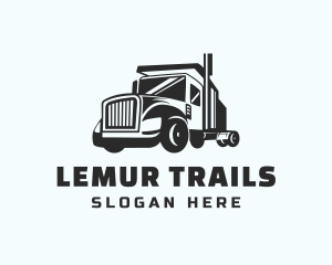 Trailer Truck Logistics logo design