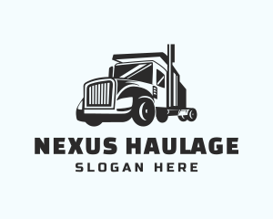 Trailer Truck Logistics logo design