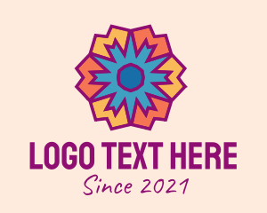 Modern Geometric Flower  logo