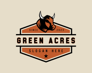 Bull Farm Ranch logo design