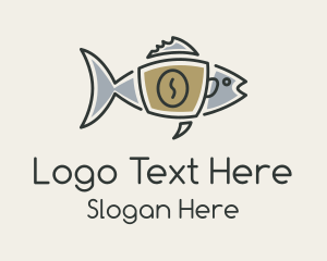 Tuna Fish Coffee Cup logo