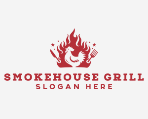 Chicken Barbecue Grill logo design