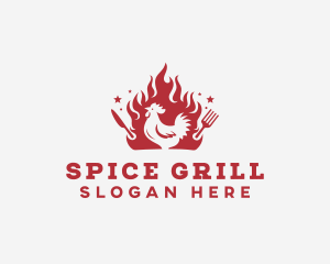 Chicken Barbecue Grill logo design