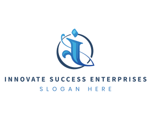 Corporate Startup Letter I logo design