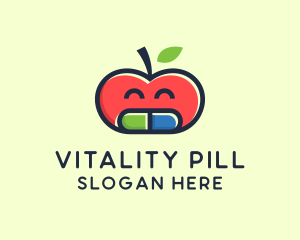 Apple Medicine Pill logo design