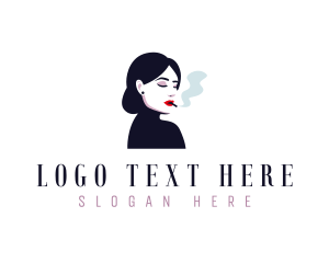 Smoking Woman Tobacco logo