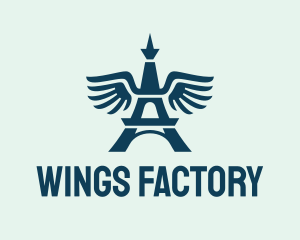 Wing Eiffel Tower  logo