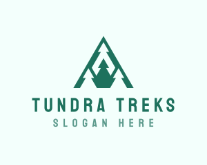 Mountain Peak Forest  logo design