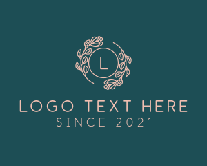 Beauty Floral Wreath  logo