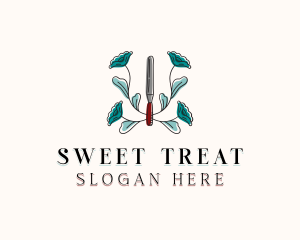 Floral Spatula Baking logo