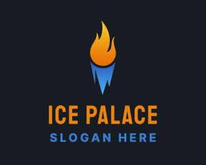 Fire Ice Refrigeration logo design