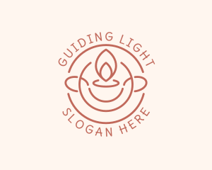 Scented Candle Badge  logo design