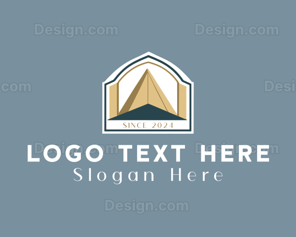 Abstract Real Estate Pyramid Logo