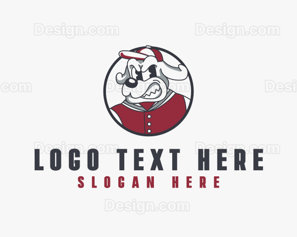 Angry Varsity Dog Logo