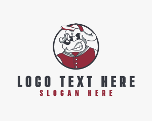 Angry Varsity Dog logo