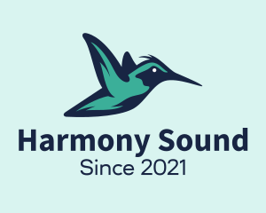 Blue Flying Hummingbird logo