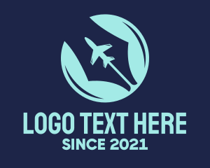 Pen Nib Airplane logo