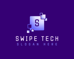 Square Tech Pixel logo design