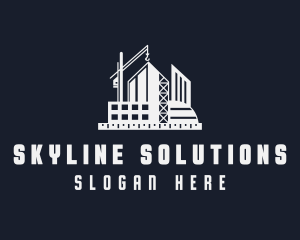 Building Construction Crane logo design