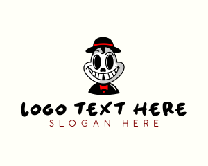 Smiling Skull Hat logo