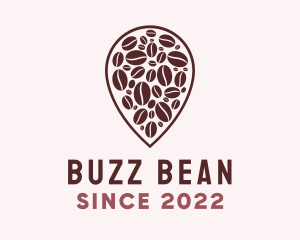 Coffee Bean Location logo design