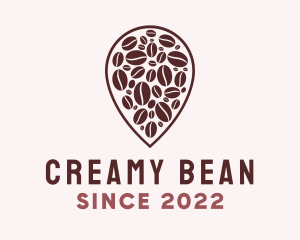 Coffee Bean Location logo design