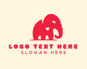 Elephant Zoo Wildlife logo