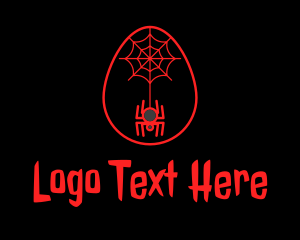 Red Spider Web Egg logo