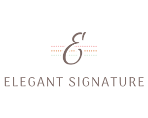 Feminine Elegant Script logo design