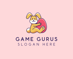 Big Easter Bunny Egg logo