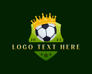 Football Soccer Crown Logo