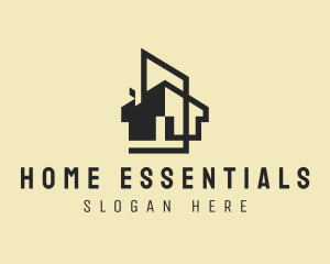 Home Apartment Building logo design