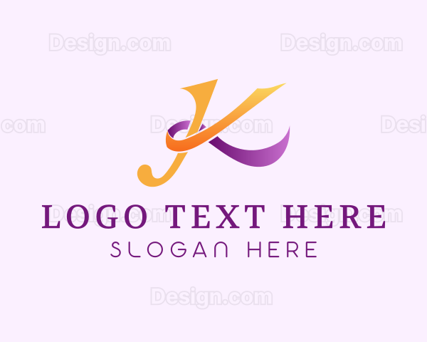 Elegant Stylish Ribbon Logo