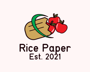 Apple Grocery Bag logo design