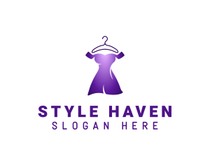 Hanger Dress Clothing logo design