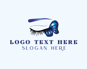 Eyelash Butterfly Makeup logo