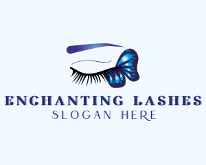 Eyelash Butterfly Makeup logo