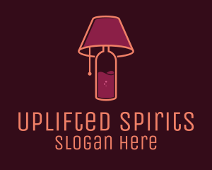 Wine Lampshade Bar logo design