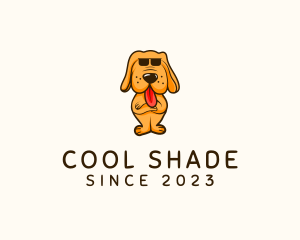 Cool Sunglasses Dog logo design