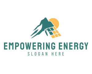 Solar Energy Mountain logo design