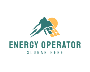 Solar Energy Mountain logo design