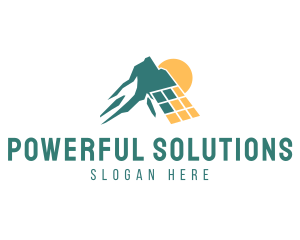 Solar Energy Mountain logo design