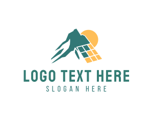 Mountain - Solar Energy Mountain logo design