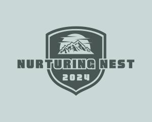 Mountain Hiking Adventure Logo