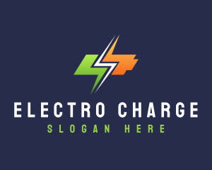 Battery Energy Bolt logo design