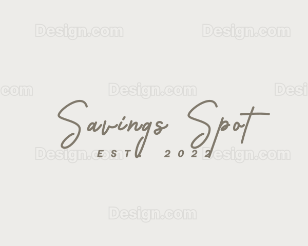 Classy Script Signature Logo