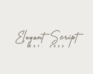 Classy Script Signature logo design